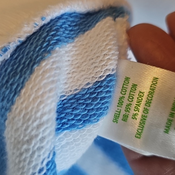 Lilly Pulitzer Blue and White Striped Sweatshirt - Picture 6 of 8